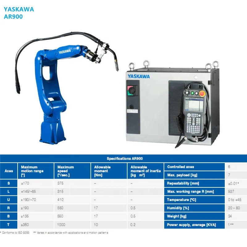 china mig welding machine 6 axis robot arm ar900 laser welding mig welder factory