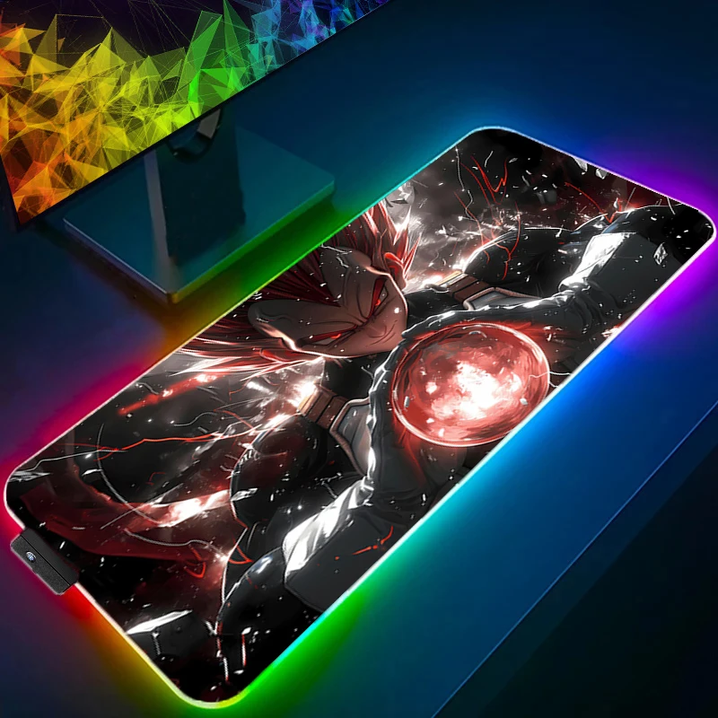 

RGB Mousepad LED Gaming Accessories Gamer PC Computer Anime Desk Mat Keyboard Tablet New Dragon Ball DBZ Backlight Mouse Pad