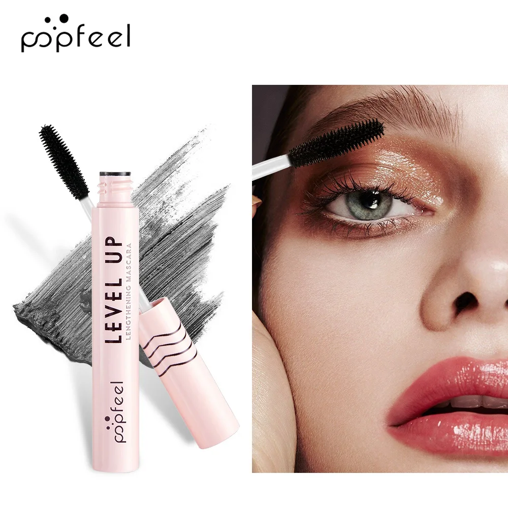 Najlepiej sprzedający się Popfeel płynny eyeliner w ołówku + 4D wodoodporne zestawy tuszu do rzęs makijaż rzęs gruby podkręcający tusz do rzęs kredka do oczu