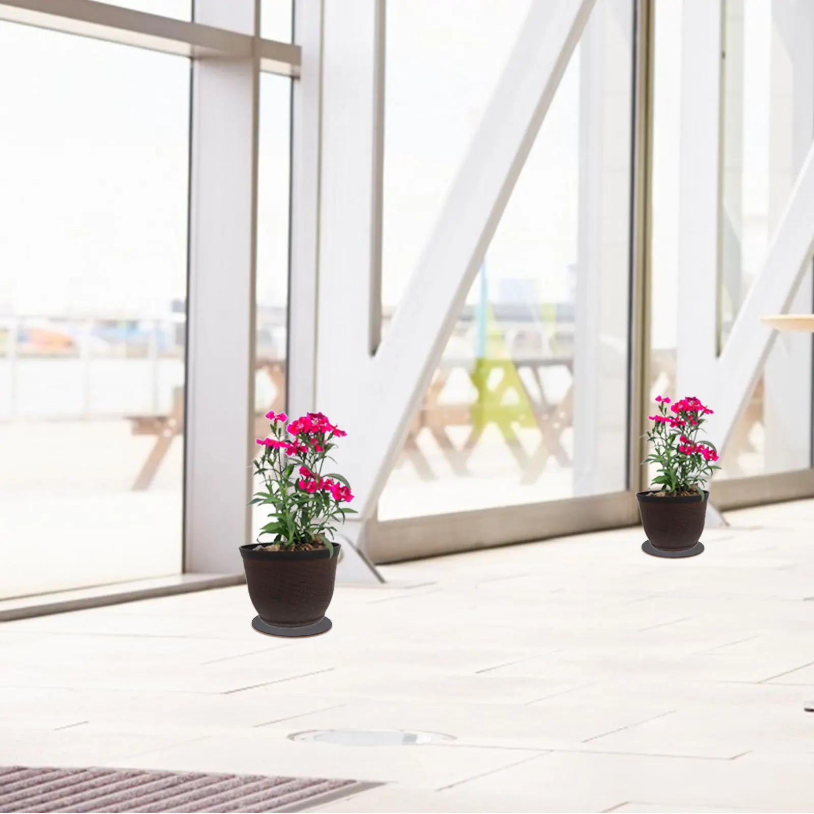 

Набор из 6 пробковых подставок для растений: толстые впитывающие коврики для горшков, нескользящие многоразовые подставки для цветочных горшков для дома и улицы