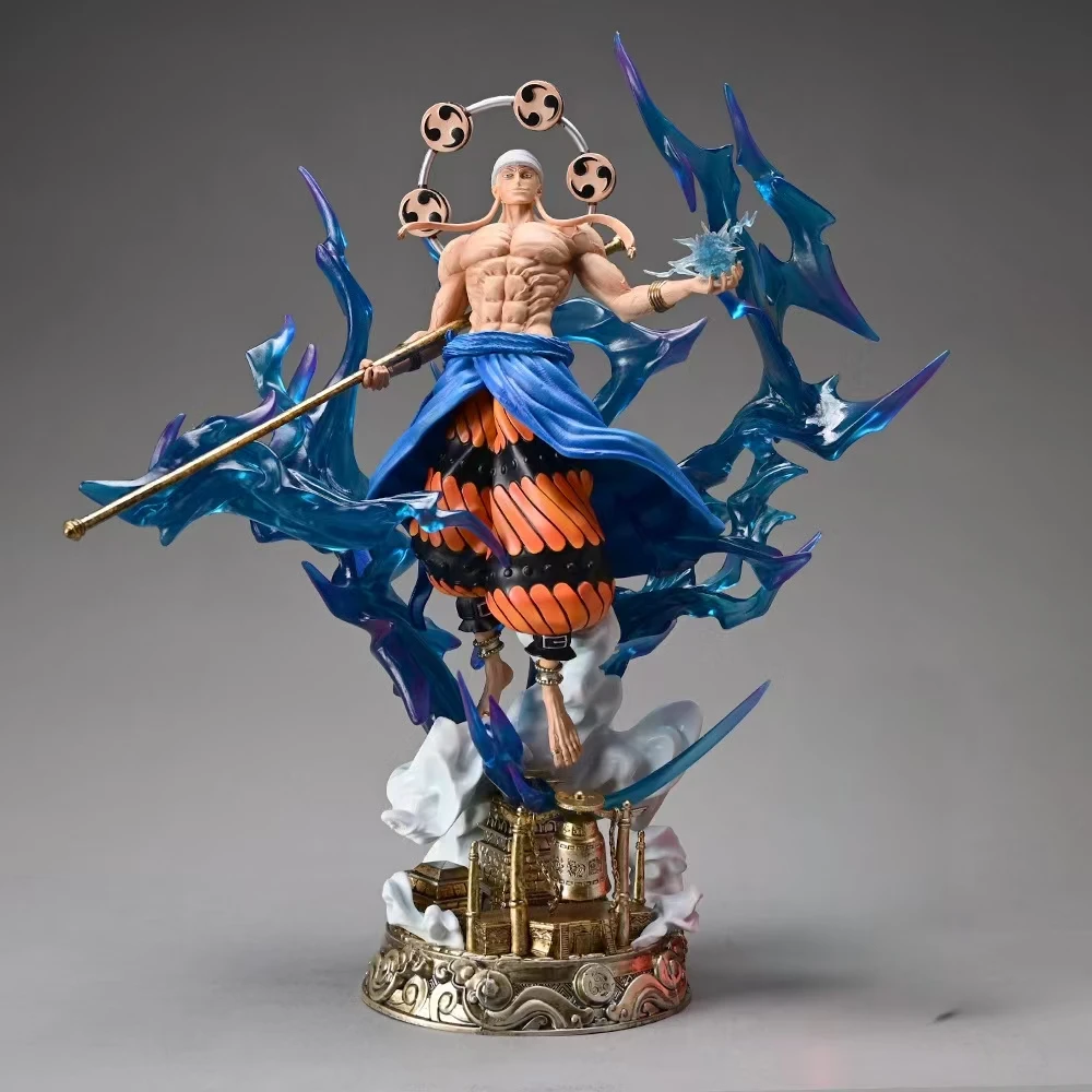 

One Piece Anime Thor Enel Statue Shine Figure Model Collection Decoration Children Birthday Gift Peripheral Toy Doll