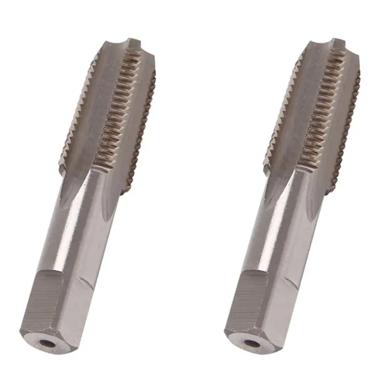 

Набор из 2-х конических трубных плашек ABJI-2Pc 1/4 дюйма - 18 NPT из быстрорежущей стали для нарезания металлической резьбы, ручной инструмент для нарезания резьбы