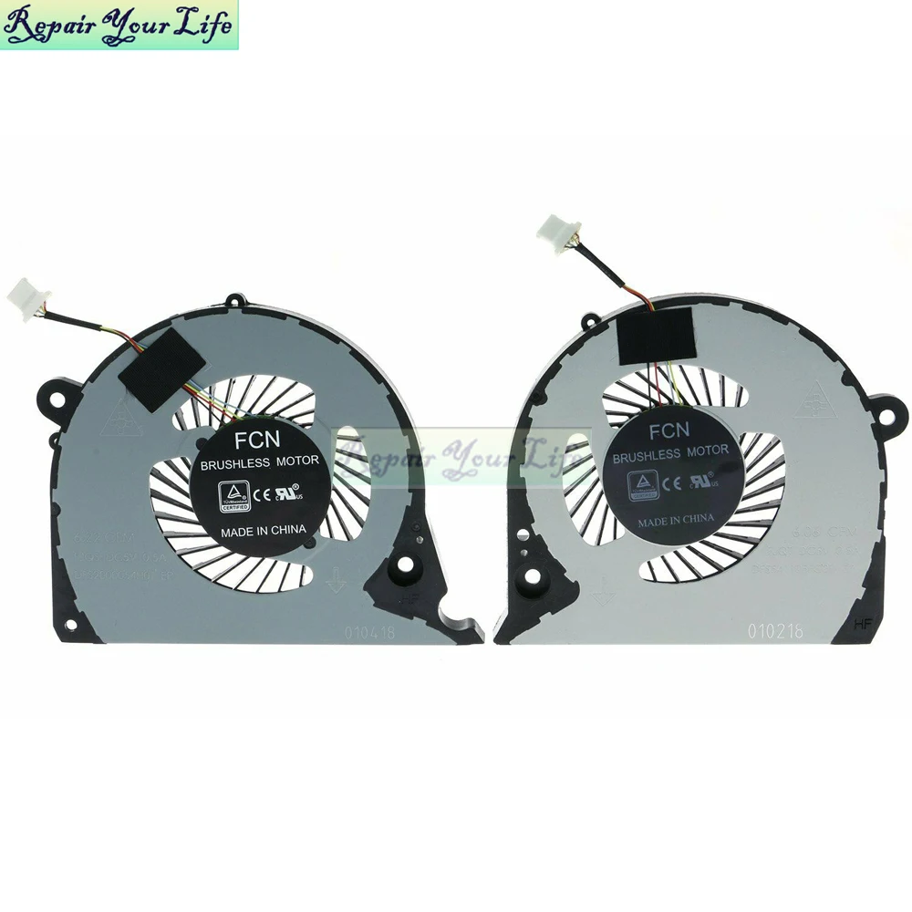 Imagem -05 - Ventilador de Refrigeração da Cpu do Portátil Gpu para Dell Inspiron 15 7577 7588 Fãs do Refrigerador da Placa Gráfica dc 5v Dfs2000054h0t Dfs541105fc0t Fjqs Fjqt