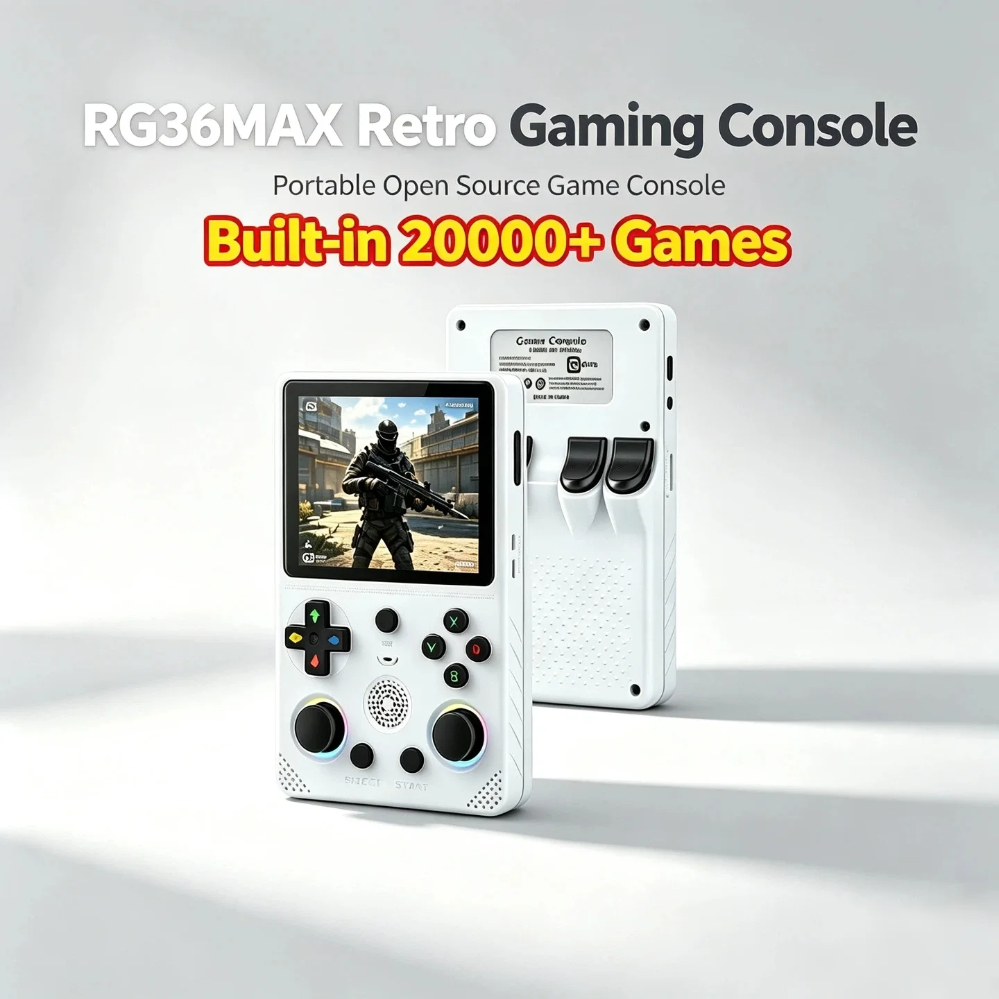 Gaming Console Old School - ARKOS 100% Original RG36max Retro Handheld