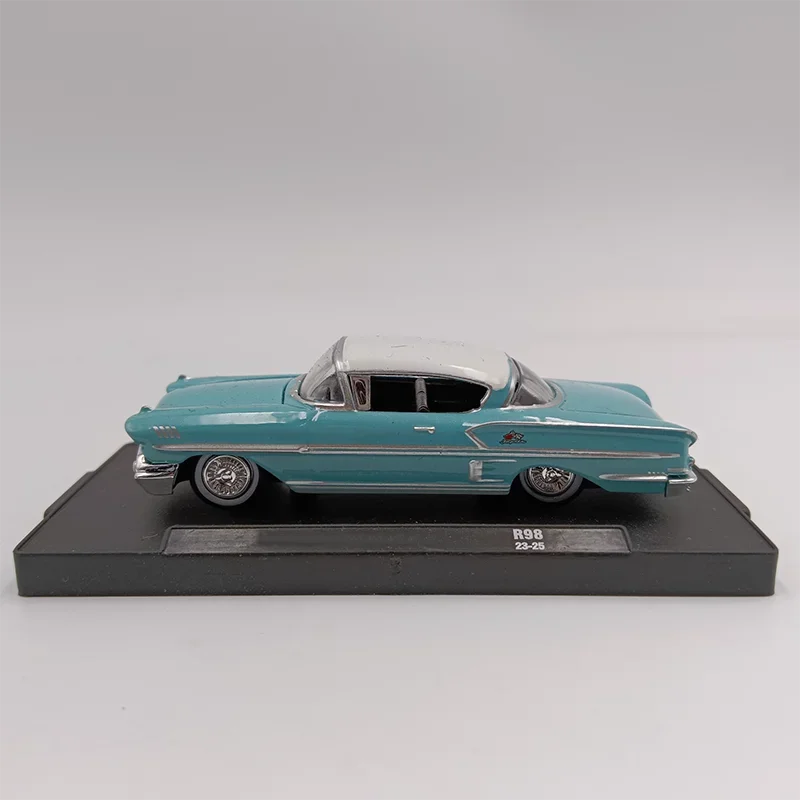 Diecast 1: 64 Scale 1958 Impala Classic Car Simulation Alloy Car Model Toy Gift Collection Display Souvenir