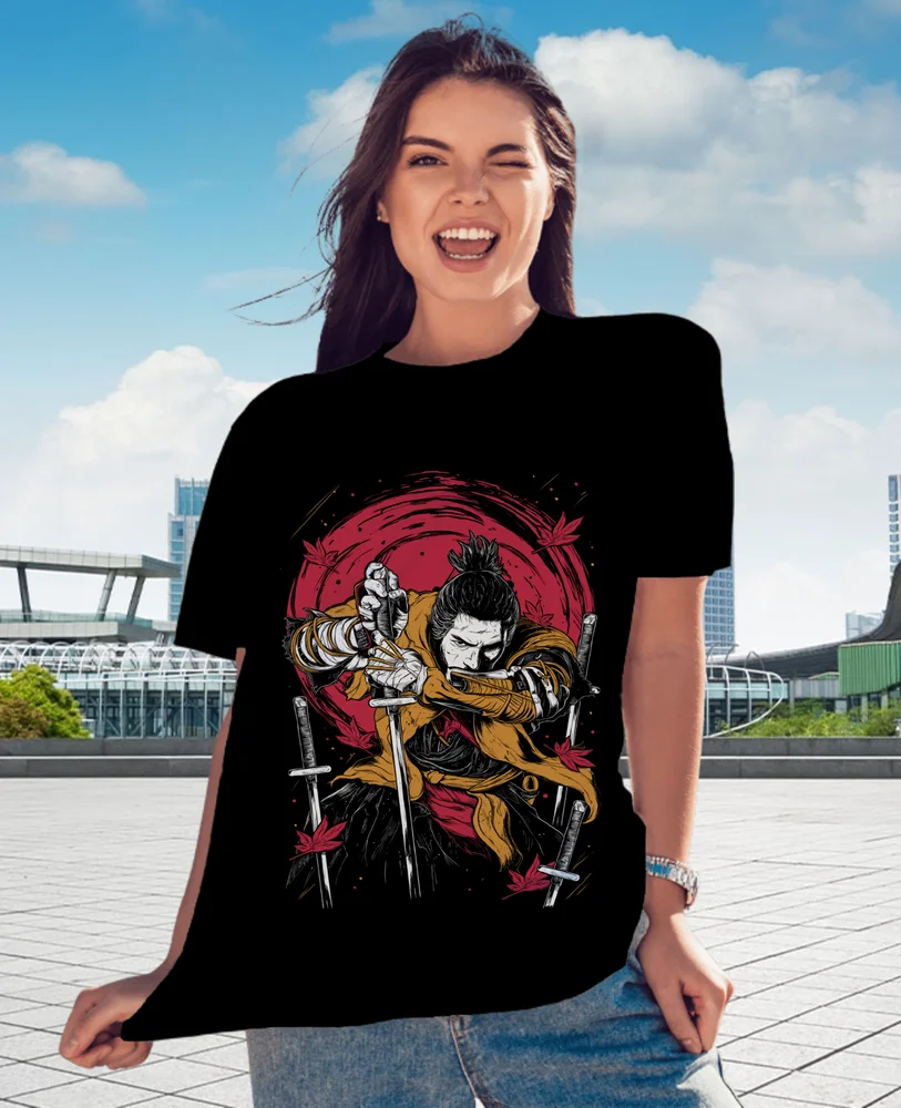 Samurai Champloo T-Shirt Manga Anime Walk Mugen Jin Fuu Kasumi Shirt All Size