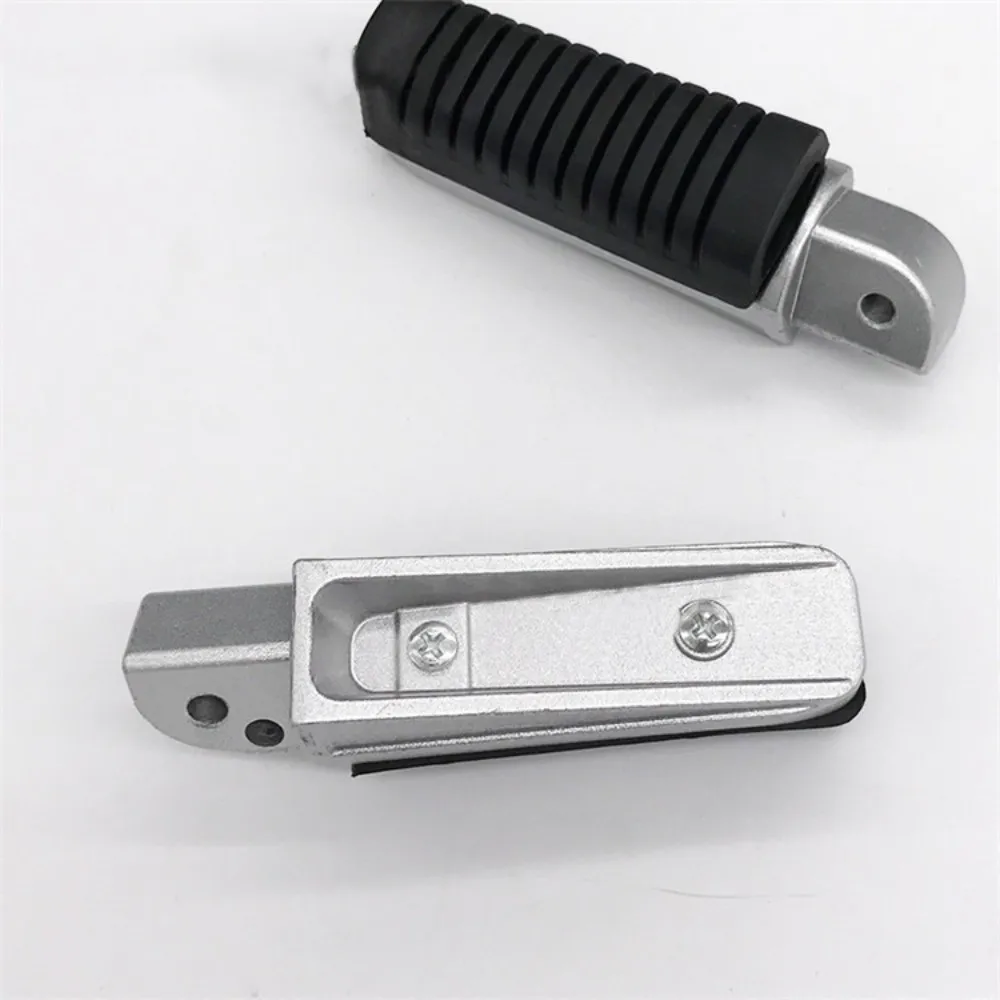 Aluminum Motorcycle Front Footrests Black Anti-Slip Motorcycle Pedals Easy Installation Motorbike Foot Pegs