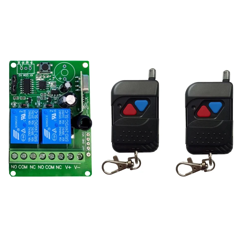 

Индивидуальный обучающий код DC12V 24V 10A 2CH RF беспроводной пульт дистанционного управления релейный переключатель система безопасности гаражные двери электрические двери