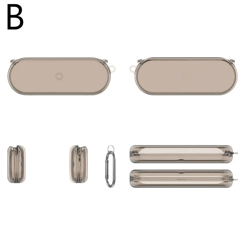 Protective Case for Nothing Ear (Open) Translucent Case Cover with Carabiner Drop Skin Shell Protector and Dust Resistant T7D3