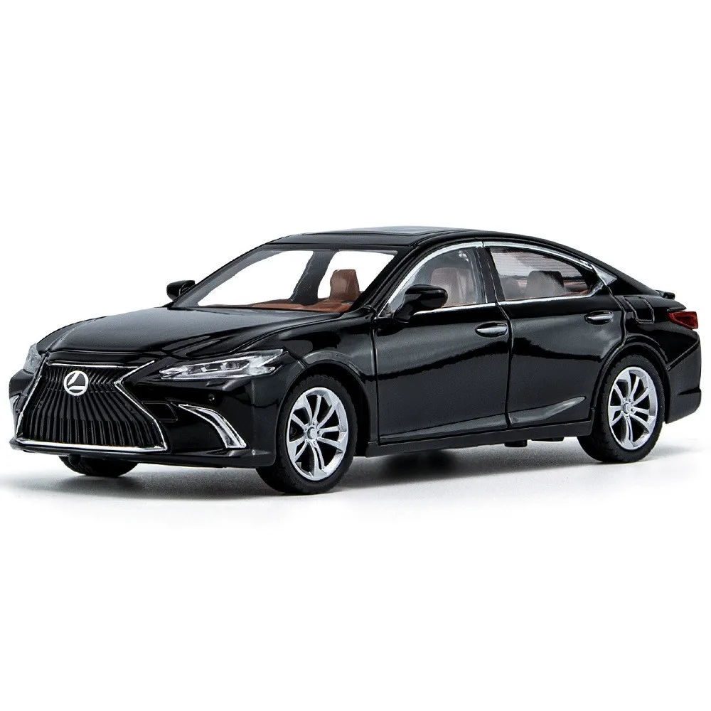 1:24 ES300 car model simulation alloy door sound and light pull back metal toy car birthday Gift