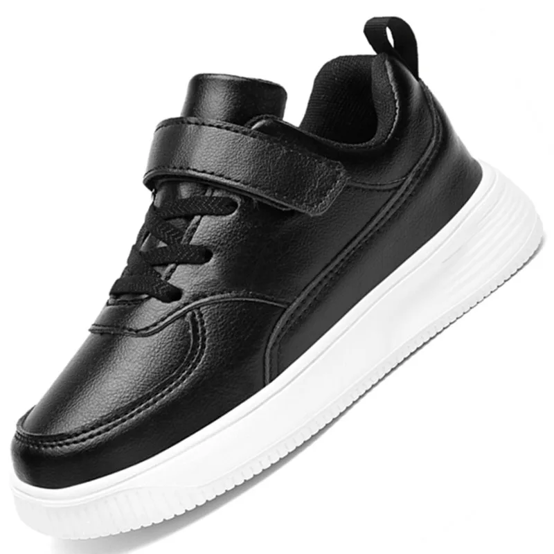 Zapatillas de deporte informales para niños, zapatos transpirables, Tenis infantiles, color blanco y negro