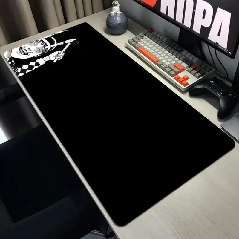 แผ่นรองเมาส์ลายอนิเมะ Junji Ito แบบยางกันลื่น ขนาดใหญ่ สำหรับเล่นเกมส์ ใช้ในออฟฟิศ ขอบเย็บอย่างดี