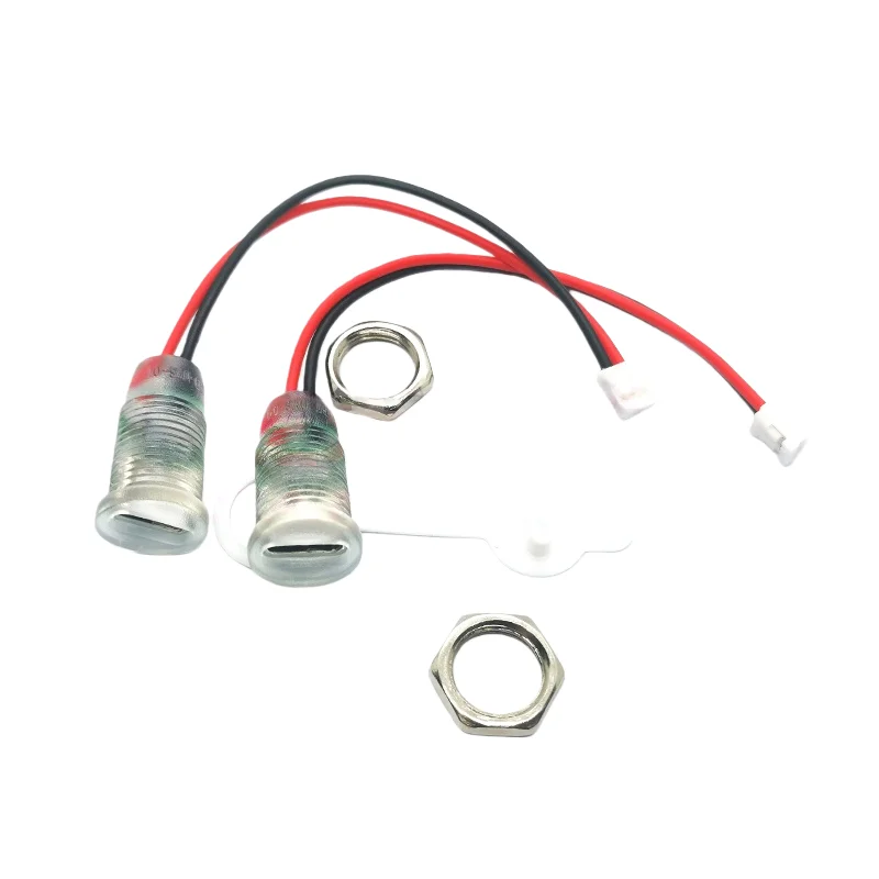 TYPE-C female desk lamp electronic waterproof charging port welding terminal buckle lock female head USB C port power socket