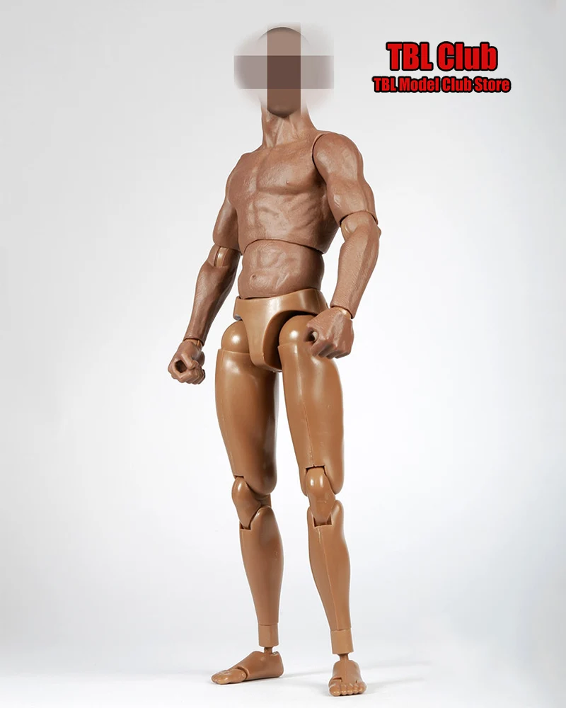 ZCTOYS S006 1/6 Czarny Skóra Wojskowy Ruchomy Model Ciała Męskiego z Silnymi Mięśniami Pasujący do Figurki Akcji 12-calowej, Rzeźba Głowy