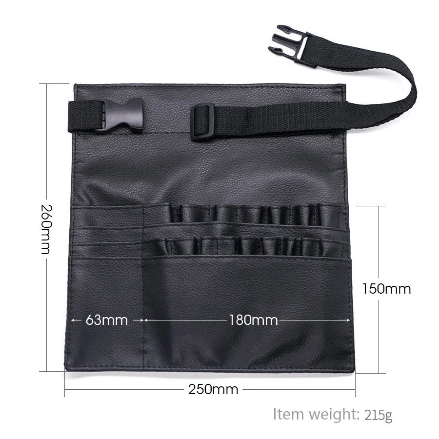 Zachte PU-heuptas voor make-upkunstenaars - Draagbare heuptas voor make-upborstels op set Professionele cosmetische heuptas Lichtgewicht