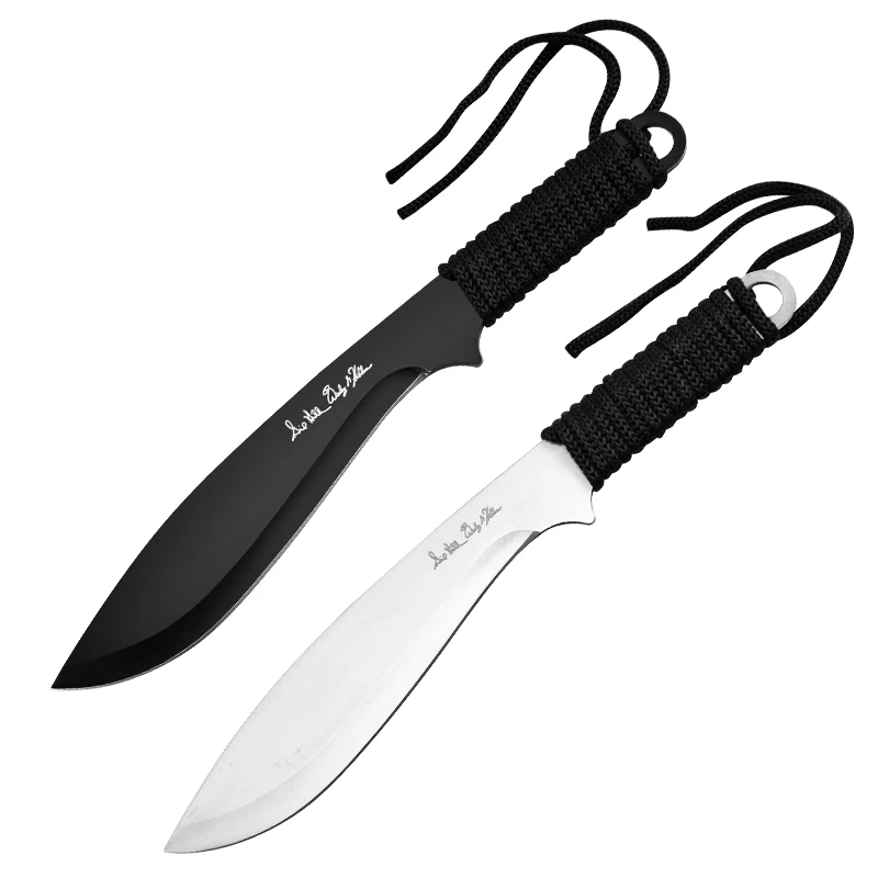 Outdoor Camping Style Small Straight Knife Outdoor Knife Camping Style Portable Survival Small Knife Household Stainless Steel F