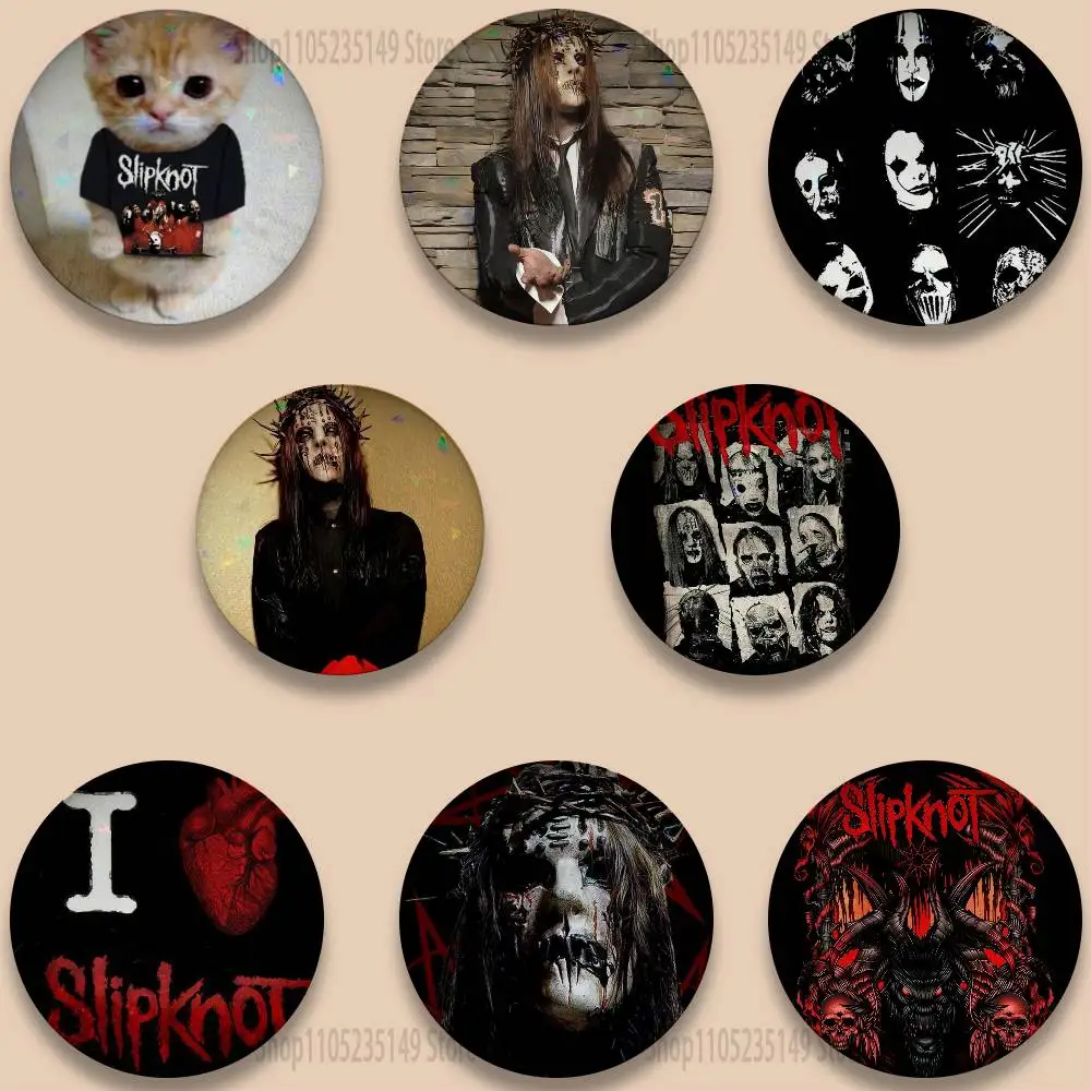 

Rock Slipknot-ES Band Pins 58mm Cute Cartoon Badge Handmade Brooches for Backpack Accessories Jewelry Gifts