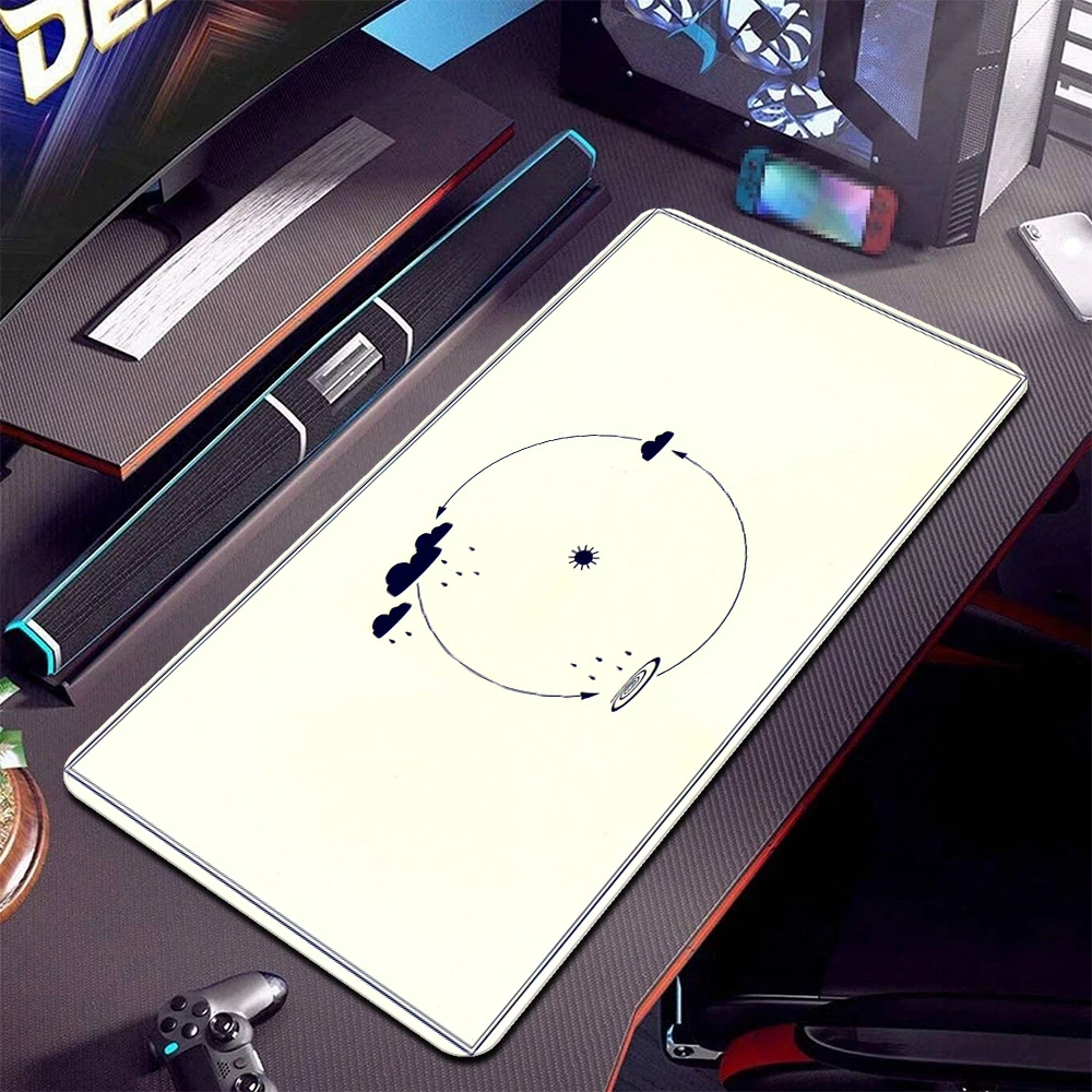 Simple Art Mouse Pad Laptop Keyboard Mouse Mat XXL Large Gaming Mousepad Gamer Rubber Computer Desk Mat Non-Slip Keyboard Mats