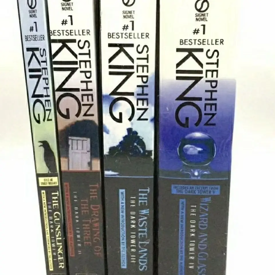 The Dark Tower 1-4, long Fantasy Novel, edición en inglés, obras de Stephen Edwin King