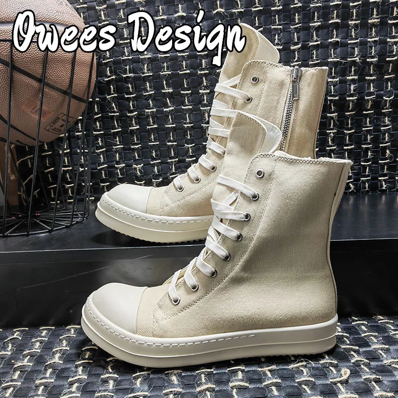 Owees Design Rick High Street Canvas Shoes Women's Sneakers Streetwear Male Casual Skate Original Design Luxury Running Shoes