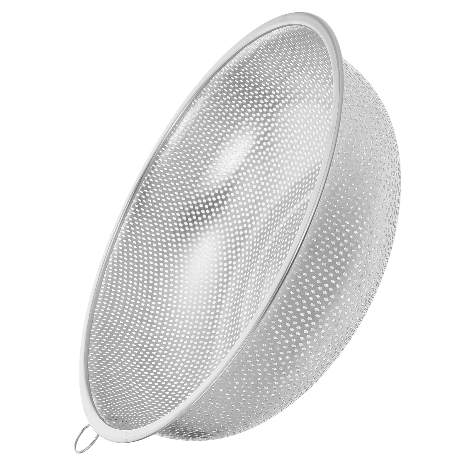 

Stainless Steel Rice Wash Strainer 28 5cm Fine Mesh Kitchen Tool for Rice Vegetables Ingredients Washing Drain Basket Colander