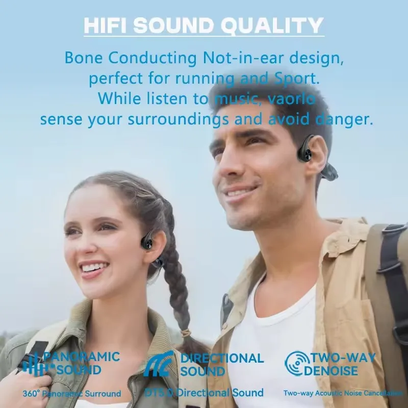 Xiaomi Mijia Ear Hook Bone Conduction Sports Headphone Wireless Earphone Bluetooth 5.4 Headset Hands-free with Mic for Running