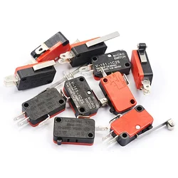 10/50PCS Micro Switch Travel Switch Limit Switch V-15 V-152 V-153 V-154 V-155 V-156-1c25 15A250V Momentary 1NO1NC