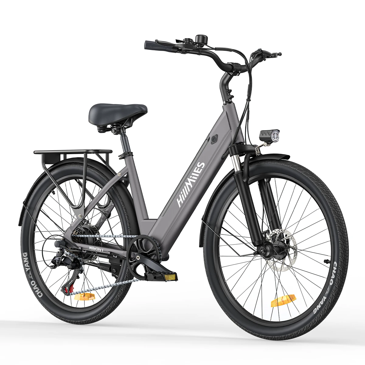 MileCity 1 26” Electric Bike for Commuting, 120km Range, 250W, 36V 13Ah Battery,  Speed 25 km/h, 7 Gears, Disc Brakes E-bike — zdjęcie 2