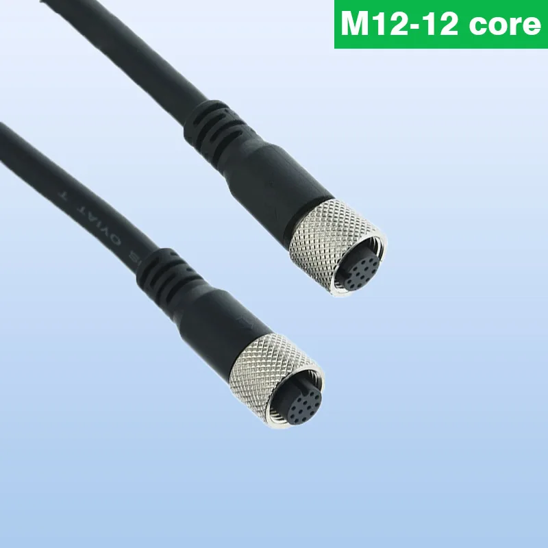 For Cognex M12 12pin Camera Power Cord Industrial Camera M12 I/O High Flexible Shielding Trigger Wire Charging and Data Transfer