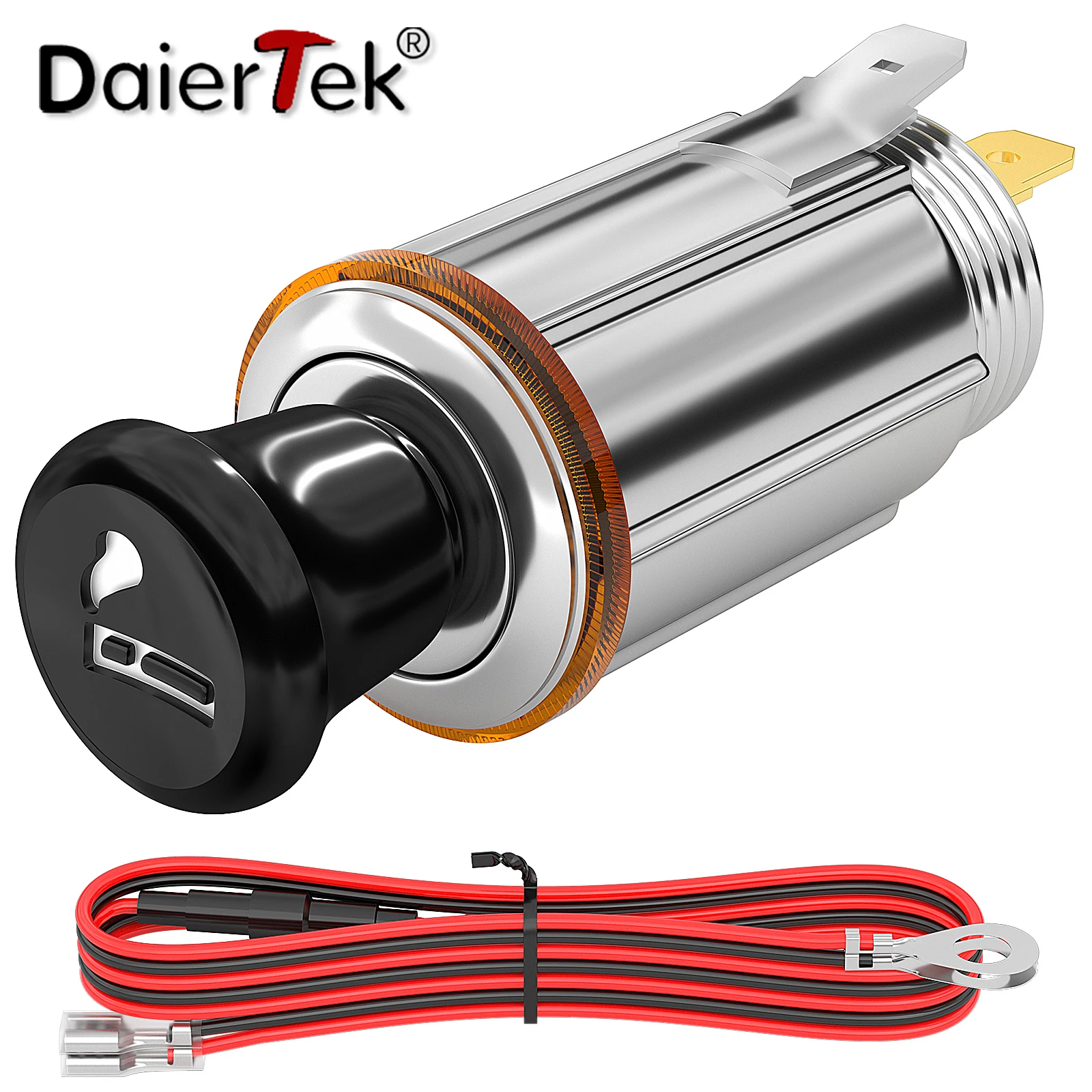 universal car cigarette lighter DaierTek 12V Cigarette Lighter Socket with Eject Button Cigarette Lighter Plug Car Cigarette Lighter Replacement Auxiliary Power universal car cigarette lighter DaierTek 12V Cigarette Lighter Socket with Eject Button Cigarette Lighter Plug Car Cigarette Lighter Replacement Auxiliary Power