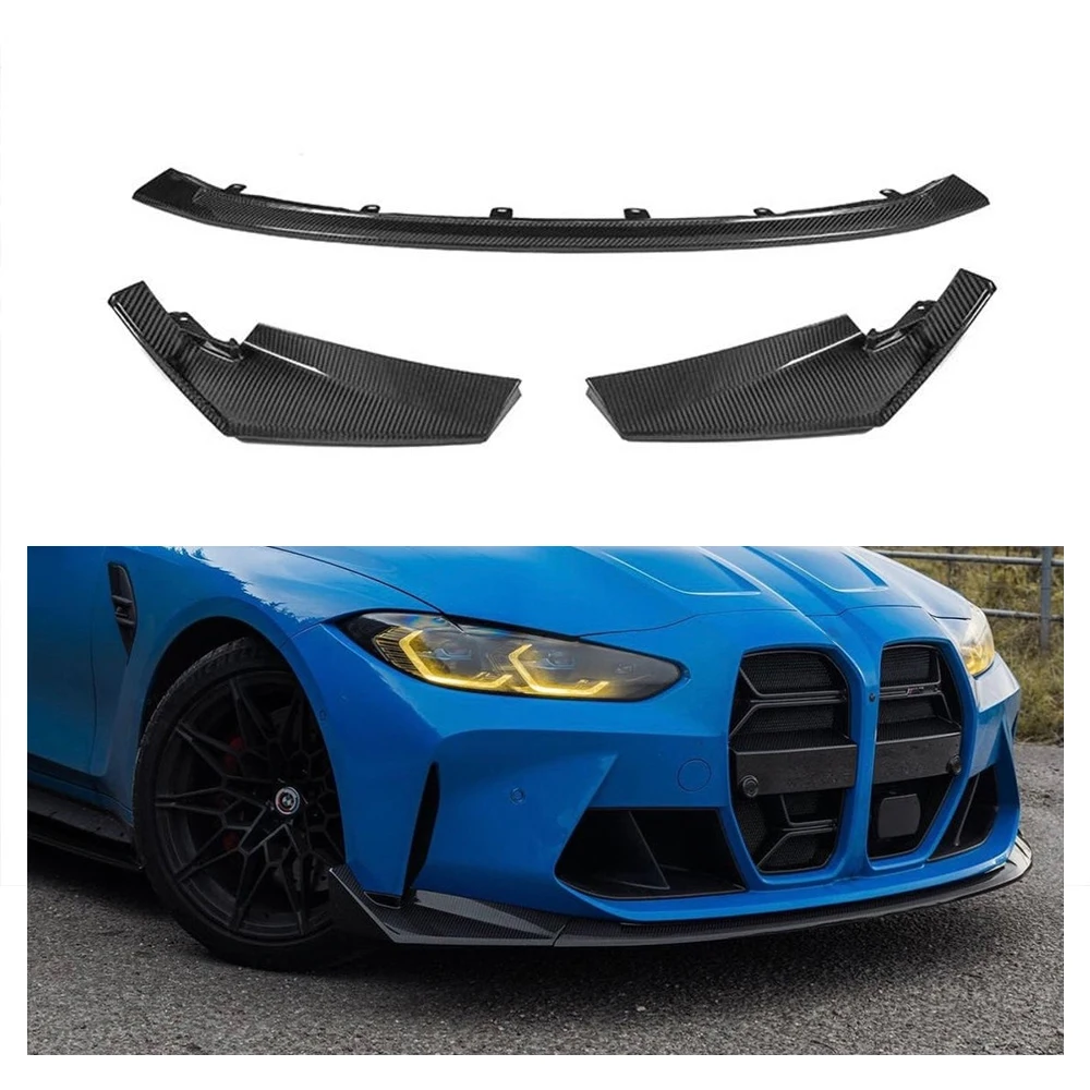 

Hot Selling CSL Style Dry Carbon Fiber Front Lip Diffuser Spoiler for M3 M4 G80 G82 G83 2021+ Front Splitter Car Bumpers