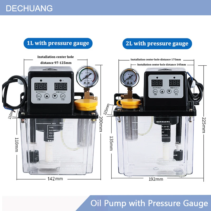 220v-lubricant-pump-automatic-lubricating-oil-pump-1l-2l-with-pressure-gauge-cnc-electromagnetic-lubrication-pump-lubricator