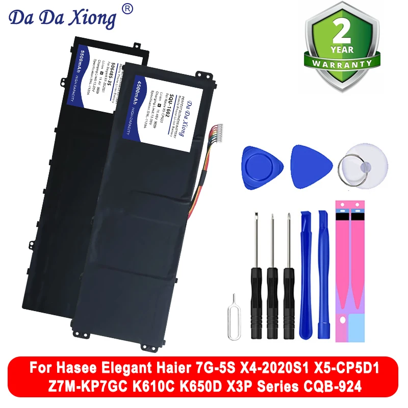 W650BAT-6 SQU-1309 laptop Battery For Hasee Elegant Haier Z7M-KP7GC K610C 7G-5S X4-2020S1 X5-CP5D1 K650D X3P Series CQB-924