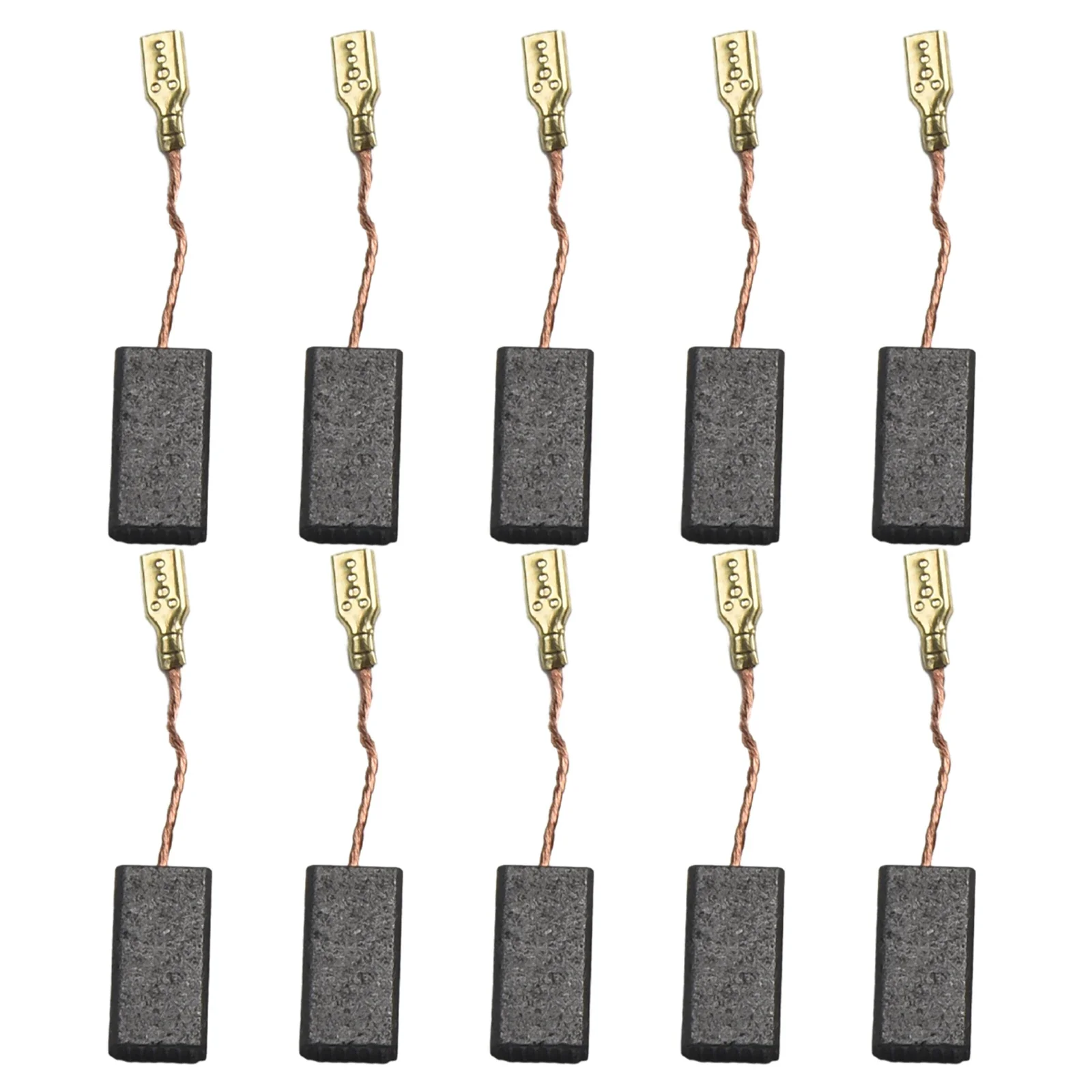 10PCS Carbon Brushes For Bosch Motor Angle Grinder 15mm X 8mm X 5mm Tool Length 45mm Carbon And Metal Power Tool Parts