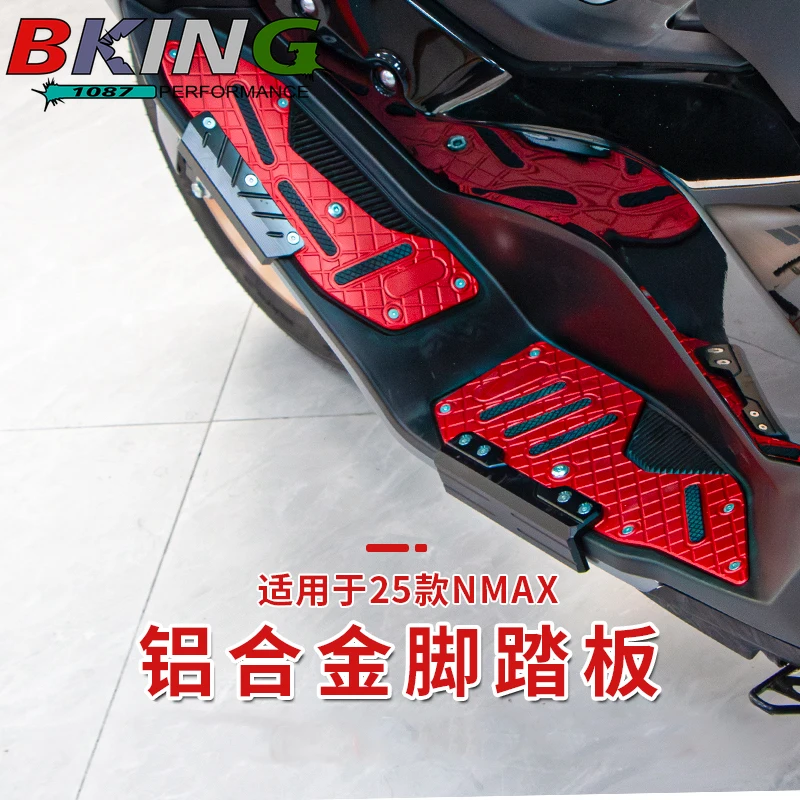 FOR YAMAHA NMAX155 NMAX 155 N-MAX 155 2025+ Motorcycle CNC Footboard Steps Motorbike Foot Footrest Pegs Plate Pads Accessories