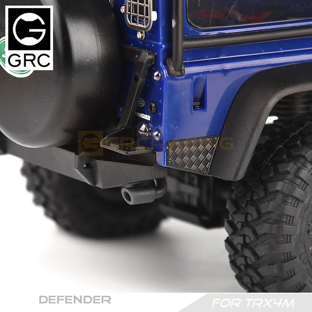 TRX4M Simulation Dual Exhaust Pipe Chassis After Accessories for 1/18 RC Crawler Car Traxxas TRX4-M Defender Upgrade Parts