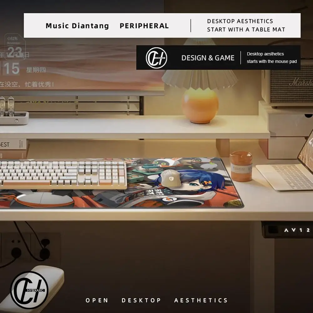 Zenless Zone Zero Mousepad Large Gaming Compute Gamer PC Keyboard Mouse Mat 900x400x3mm XXL HYBXAXC Mousepad