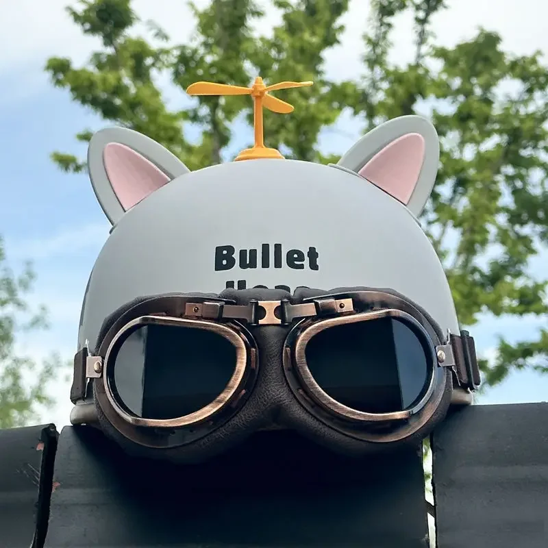 

Motorcycle Summer Retro Half Helmet Open Face Motorcycle Helmet Harley Parade Scooter Safety for Men and Women