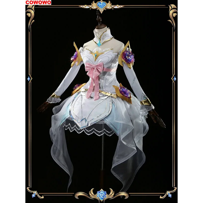 COWOWO Lol Seraphine Women Dress Cosplay Costume Cos Game Anime Party Uniform Hallowen Play Role Clothes Clothing