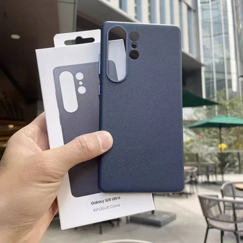 حافظة جلدية أصلية بعدسة ممتصة للصدمات لهاتف سامسونج جالاكسي S25 Ultra S25 Edge S25Plus غطاء هاتف واقٍ مقاوم للصدمات #1