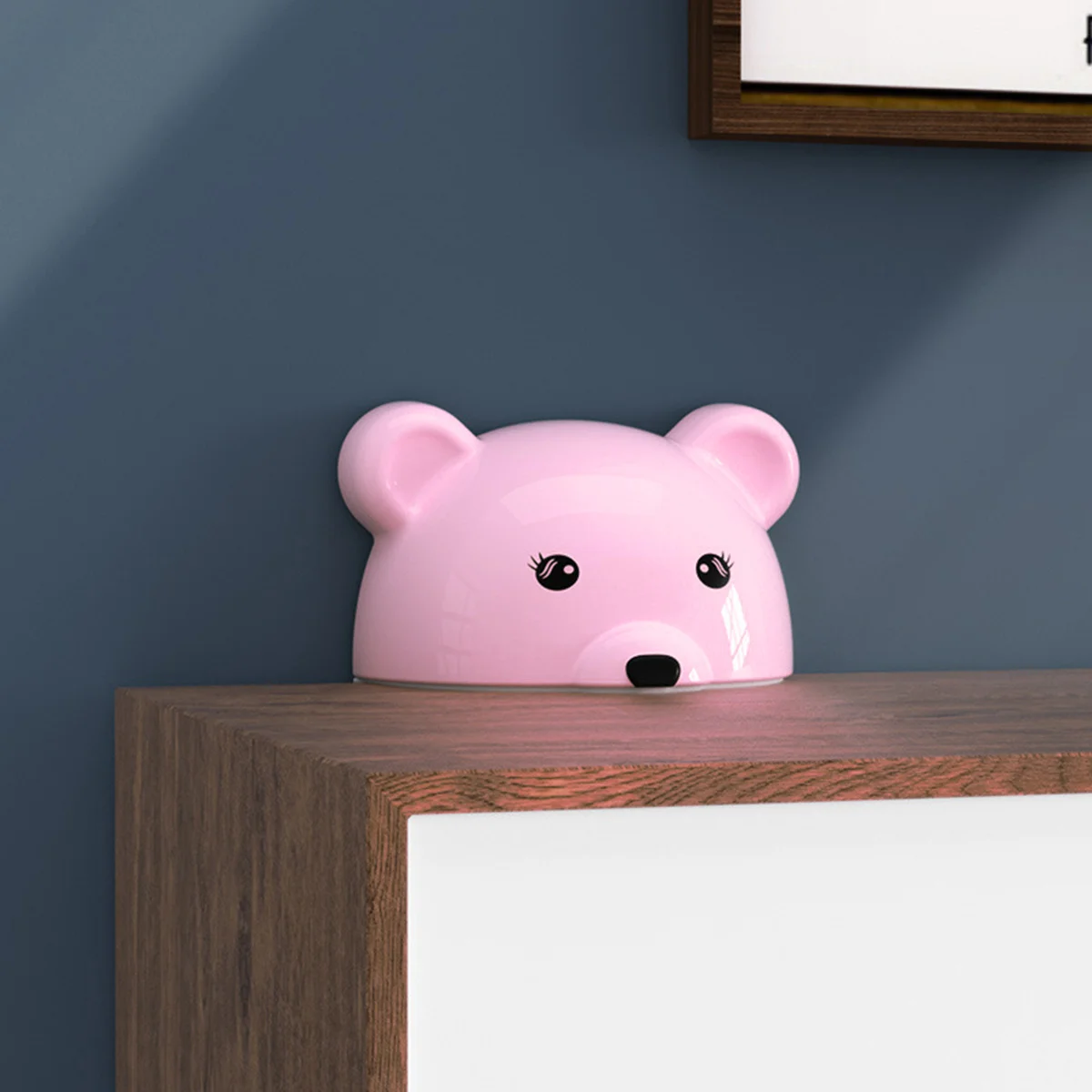 Anti Tip Furniture Anchors Pink Cartoon Bear Wall Mount Safety Buckle For Cabinets Bookcases Stands Childproofing