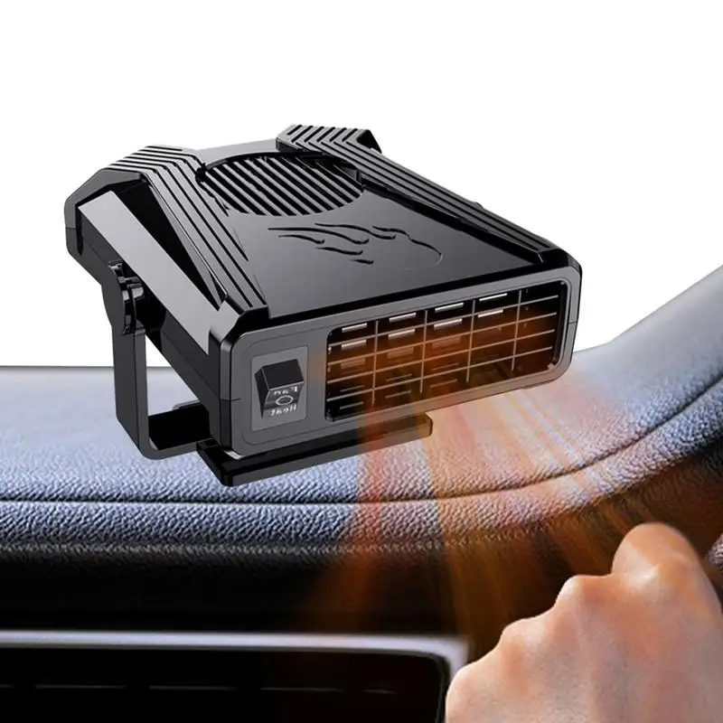 Window Demister 12V/24V Rotatable Windshield Demister Heater For Auto 360 Degree Rotation Windshield Defroster For Travel Camper