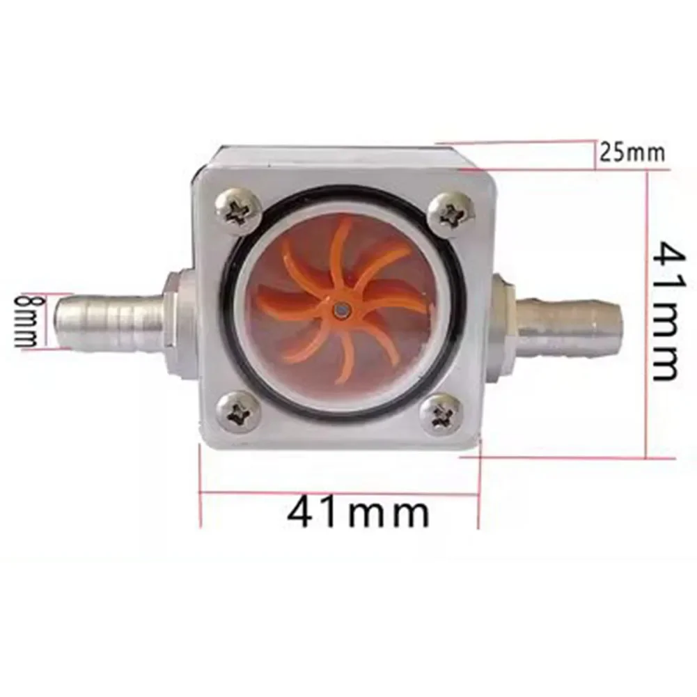 Engraving Machine Spindle Water Cooling Flow Indicator Aluminum Alloy Housing With Brass Pagoda Connector 6mm 8mm 10mm 12mm