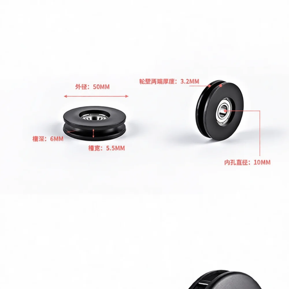 Replacement Nylon Pulley For Gym Cable Machine Fitness Equipment Silent Strength Training Accessory Spare Wheels