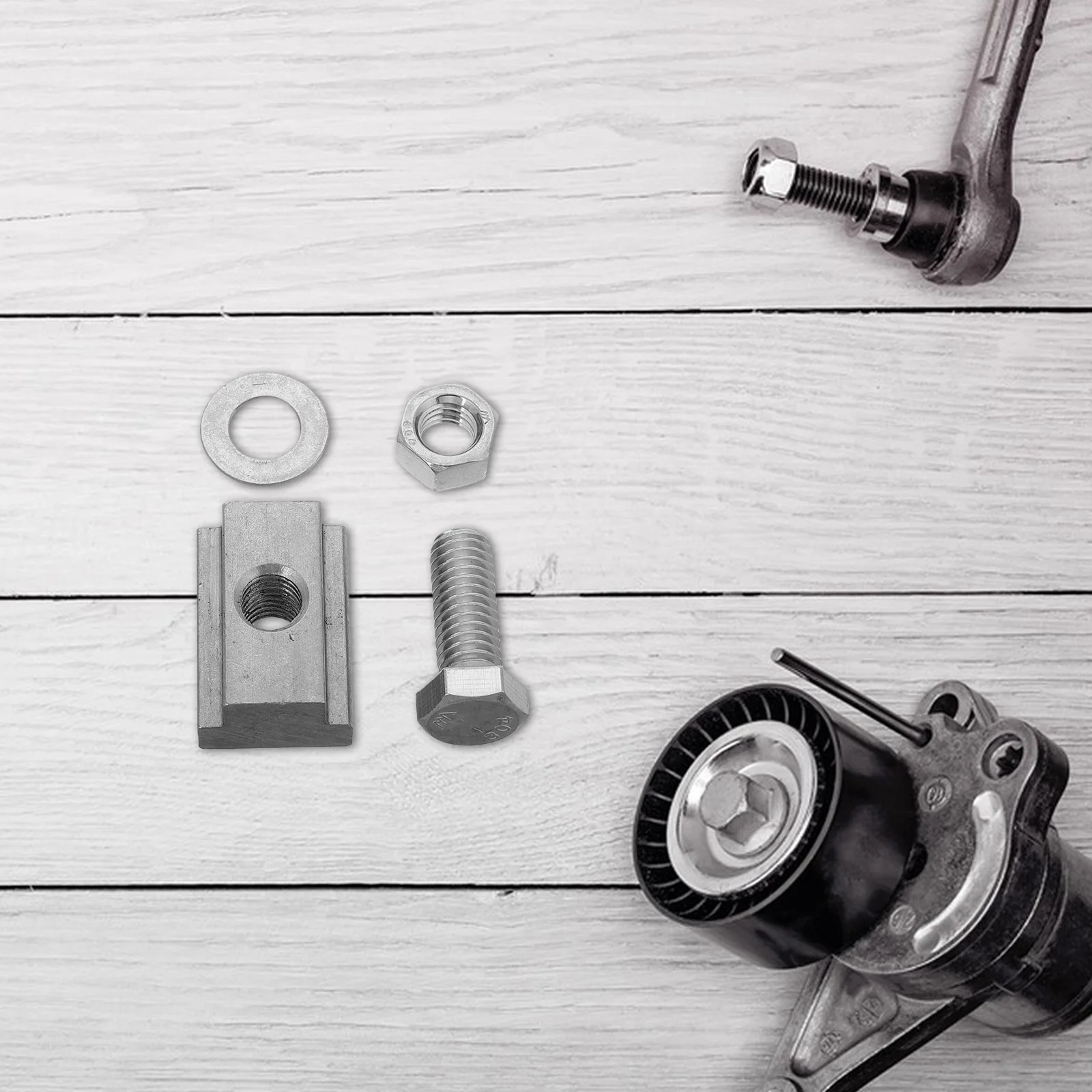 

4 Sets Stainless Steel Bed Rail Nuts Trailer T Slot Nuts Durable Hardware For Pickup Truck Deck Accessories T Slot Rack Nut