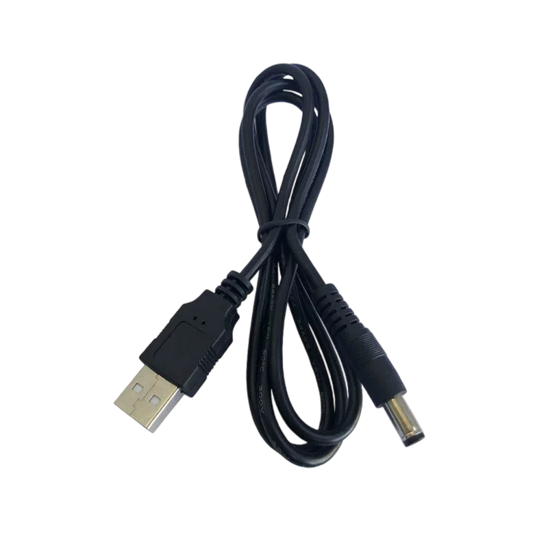 สายไฟ ADT-Link USB เป็น DC 5.5 * 2.1 มม. หัวกลม DC5.5 สายต่อ USB เป็น DC ทองแดงแท้ อุปกรณ์เสริมสำหรับคอมพิวเตอร์