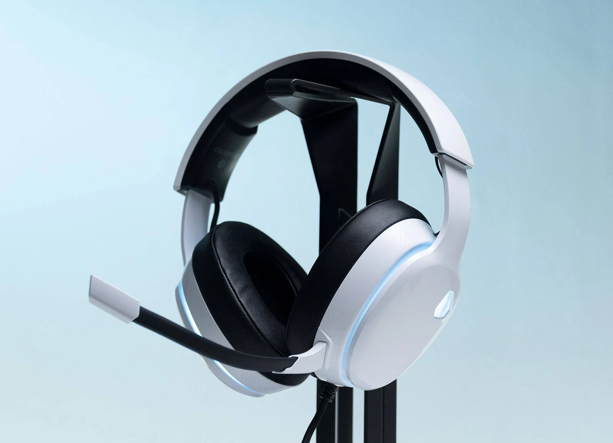 Colorfire Solaris USB 有線ヘッドセット ホワイト バーチャル 7.1 チャンネル ステレオ RGB ライト ミュージック ゲーミング ヘッドフォン マイク付き