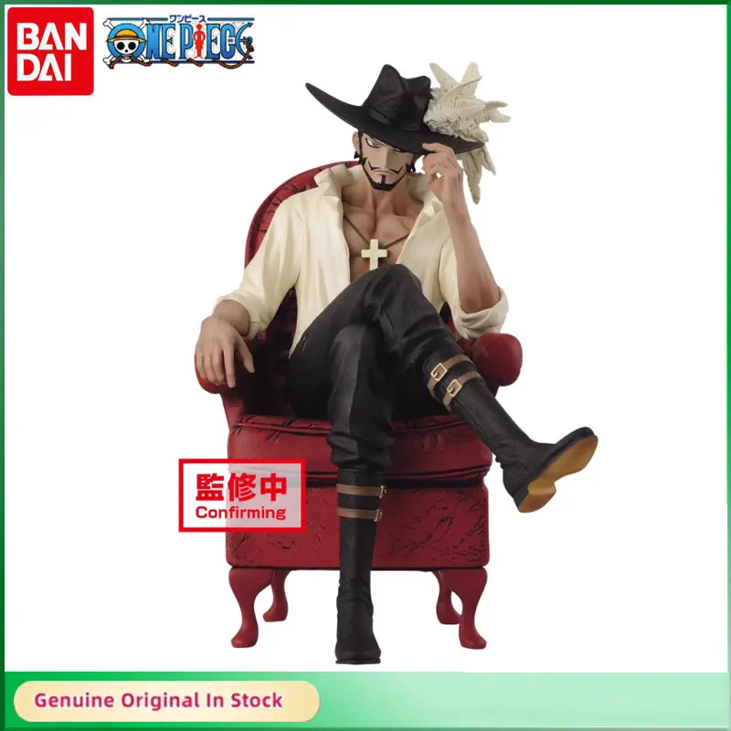 BANDAI Original One Piece BP Creator Stylist Dracule Mihawk Anime Action Figures Model Toy Desktop Decoration Boys Gift