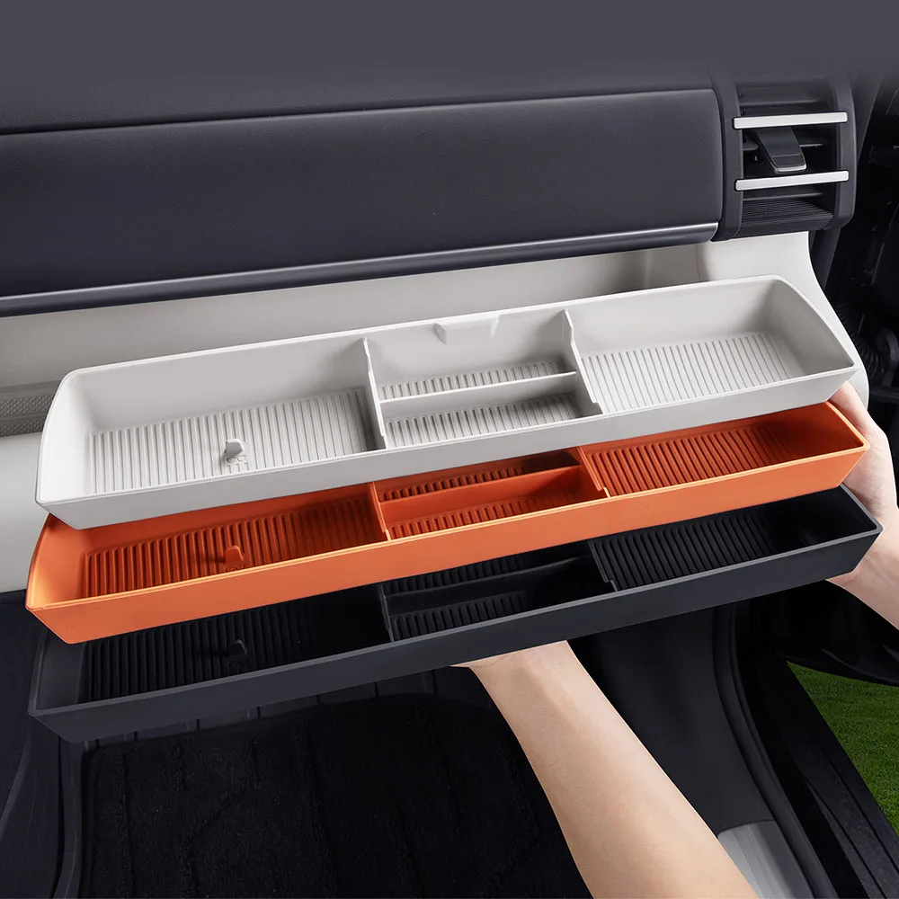 

Силиконовый ящик для хранения переднего пассажира для BYD Leopard 7/Titanium 7/Super 7, аксессуары для интерьера, ящик для хранения с центральным управлением