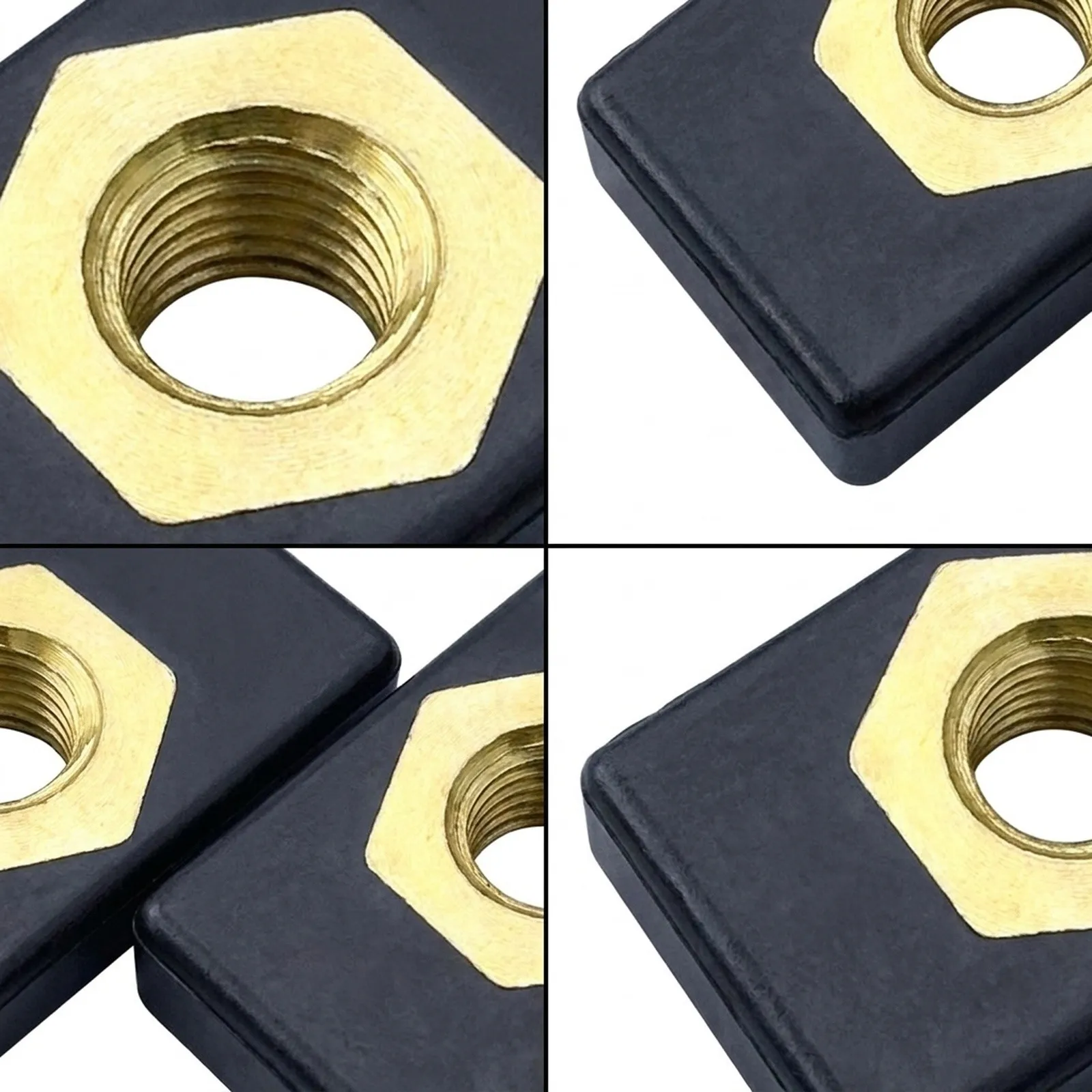 Brand New Copper Nuts Side Mount Track Rail 6pcs Hardware Mount for kayak Accessories for m6 Thread for kayak Boat for canoe
